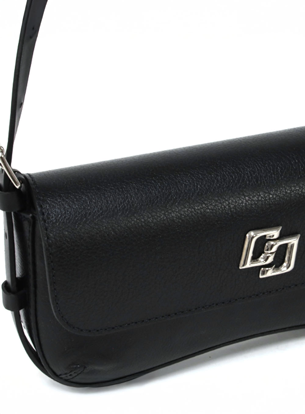 Bolsa Couro Boho Pequena Preto