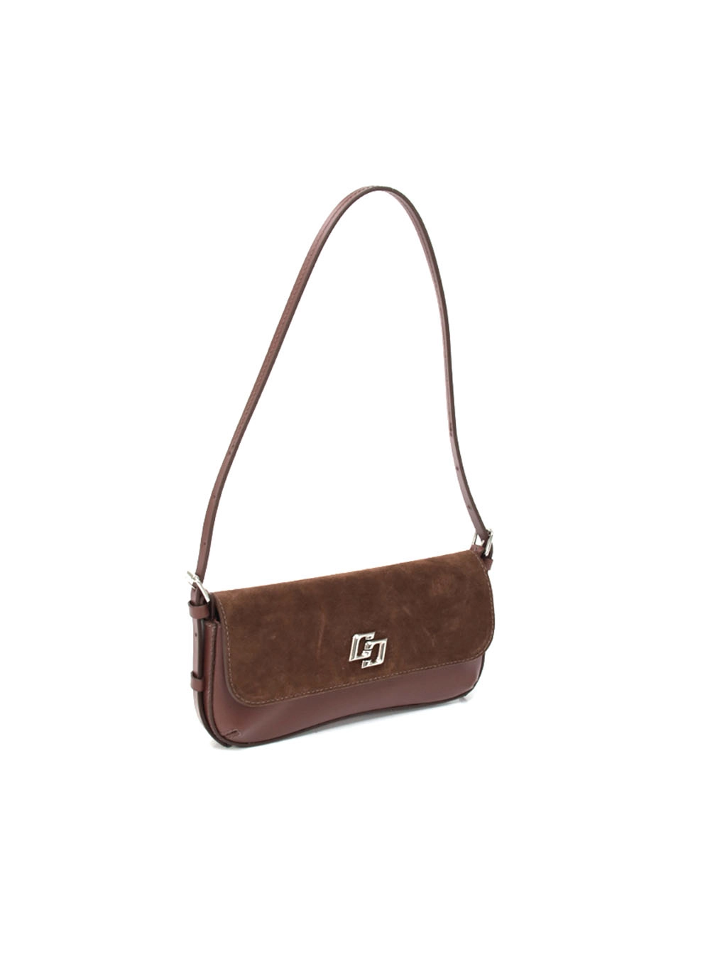 Bolsa Couro Boho Pequena Café
