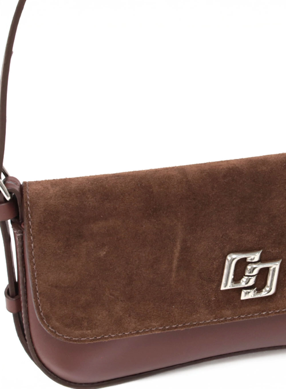 Bolsa Couro Boho Pequena Café