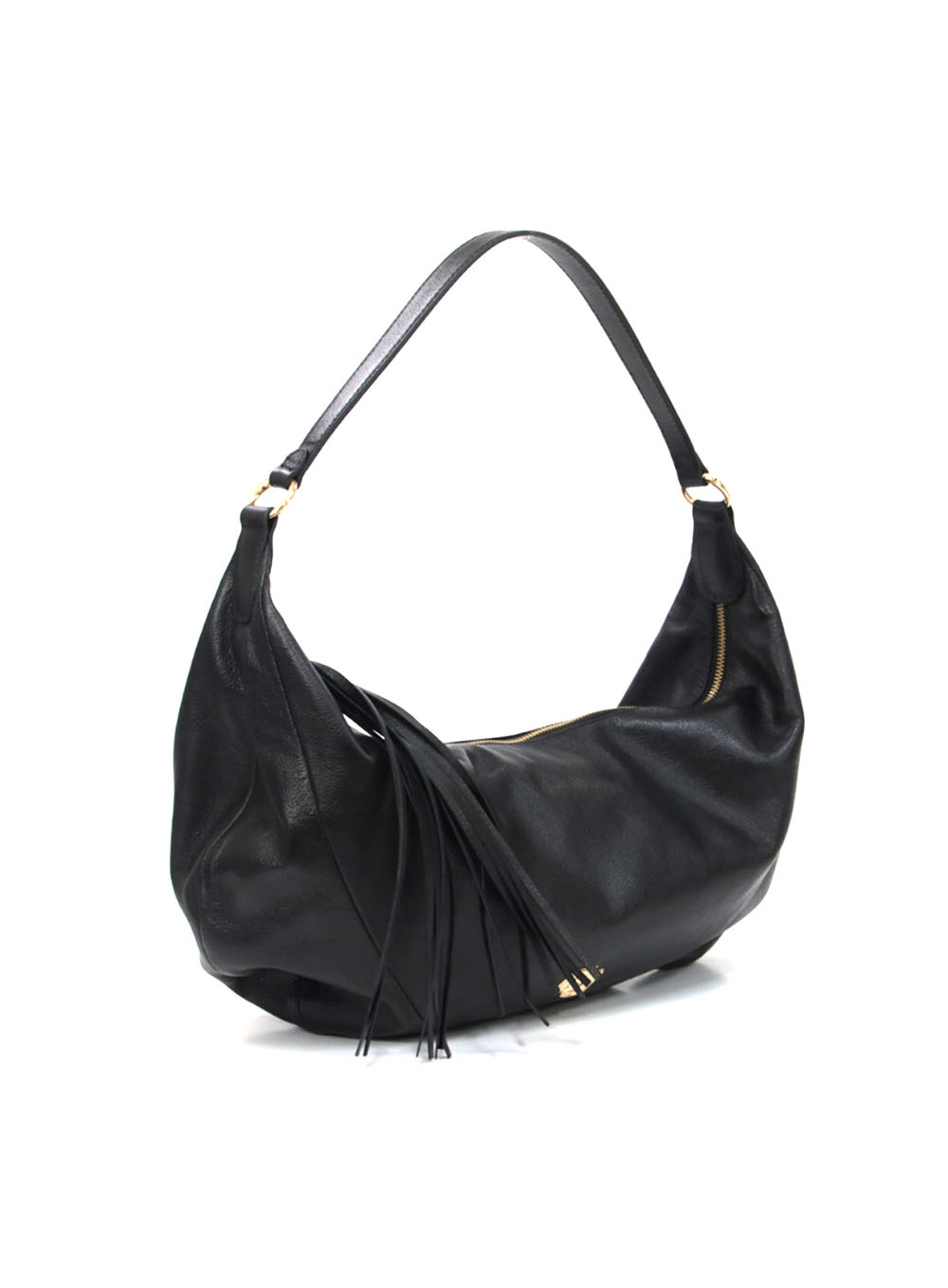 Bolsa Couro Barbi Floter Preto