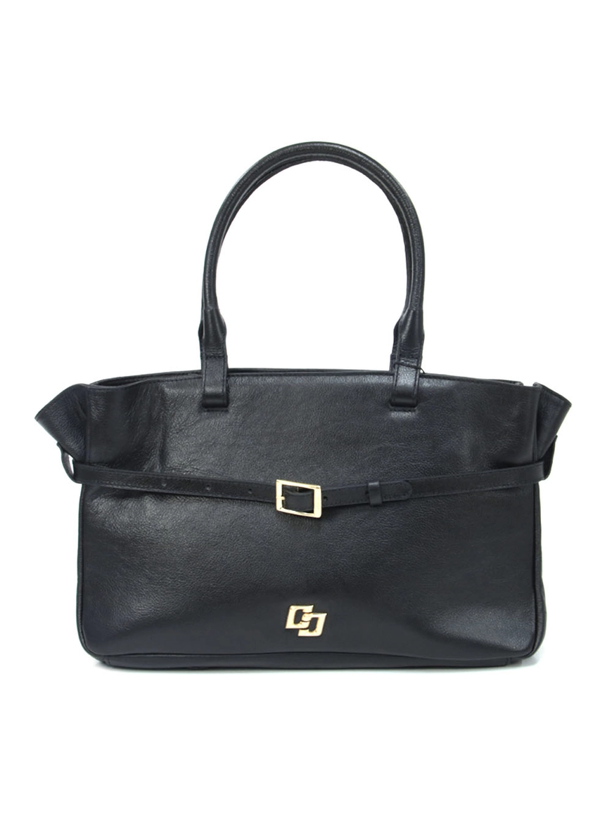 Bolsa Couro Grande Fecho Fivela