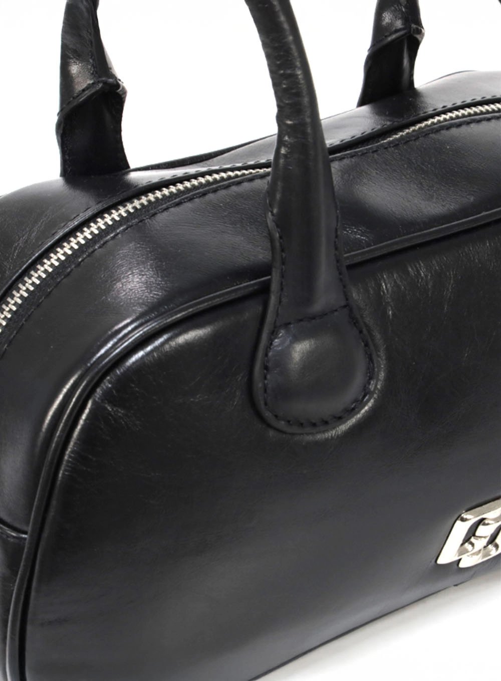 Bolsa Couro Igatu Média Preto