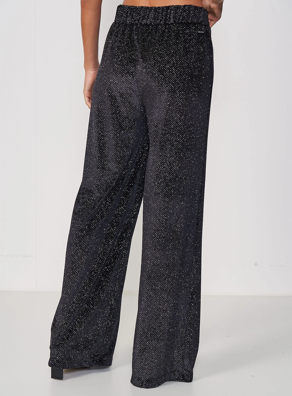 Calça Pantalona De Veludo Preto