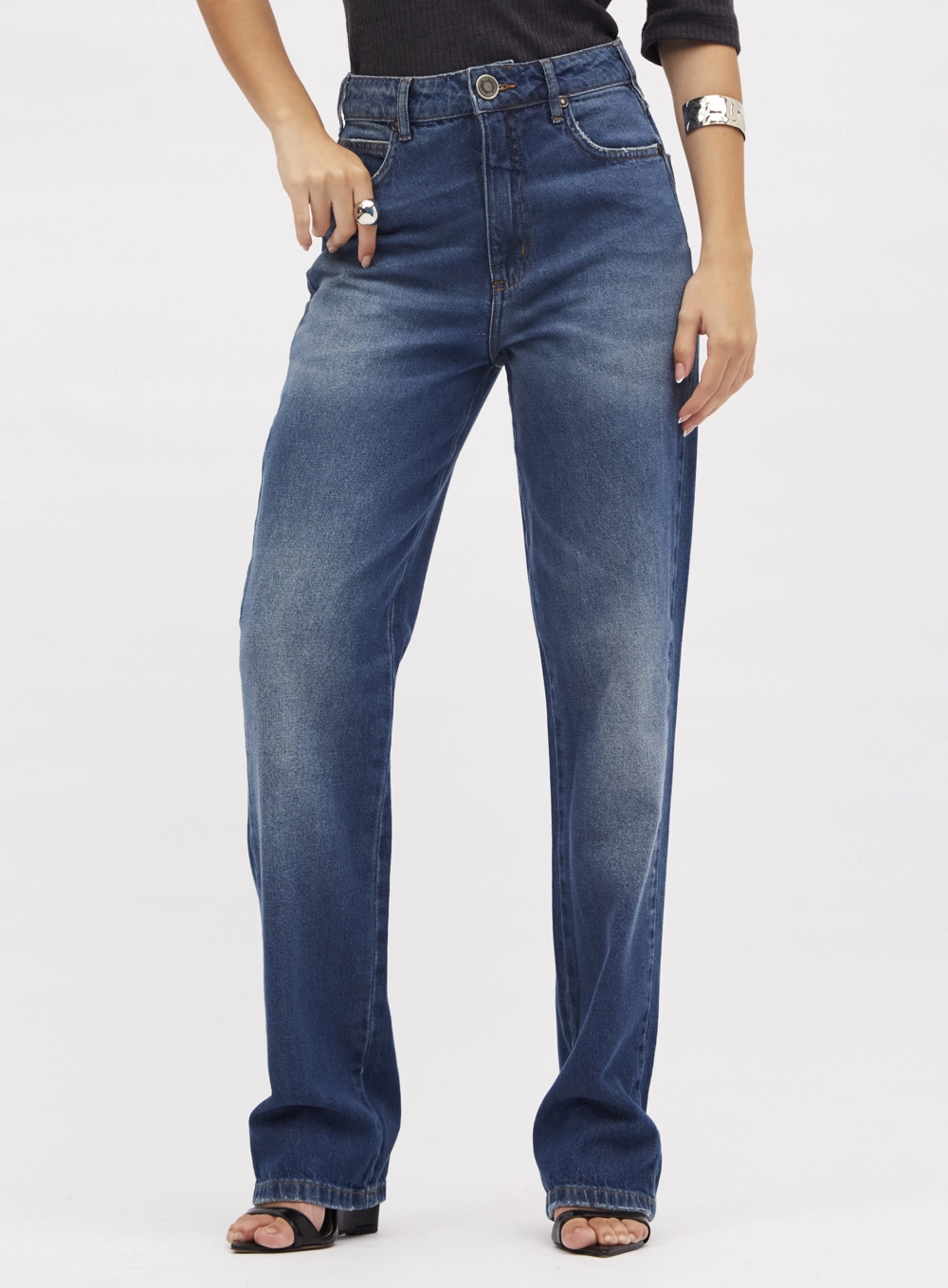 Calça Jeans Reta Slim Índigo 2