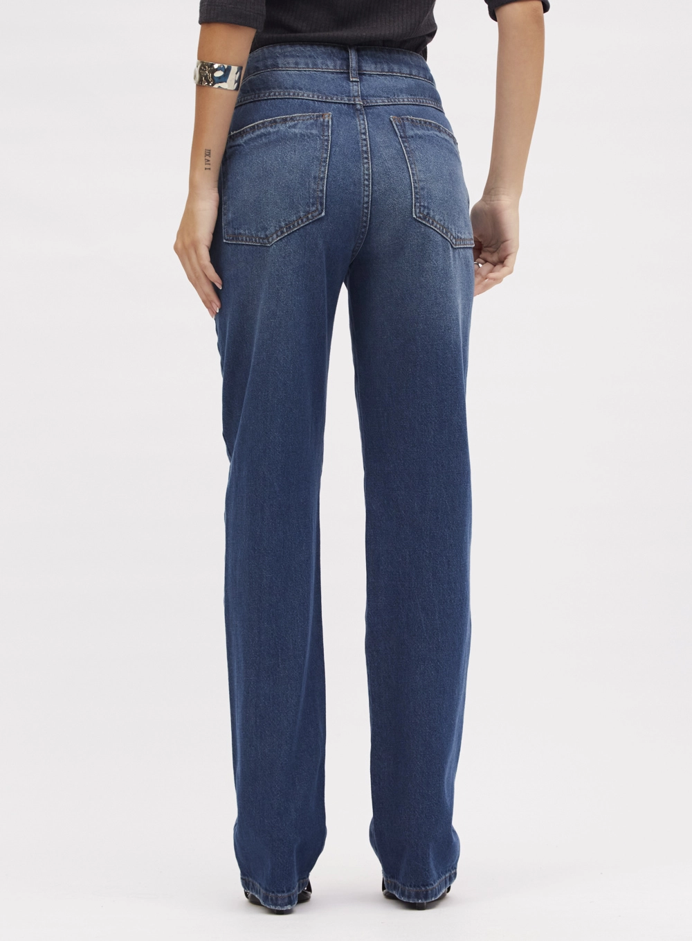 Calça Jeans Reta Slim Índigo 3