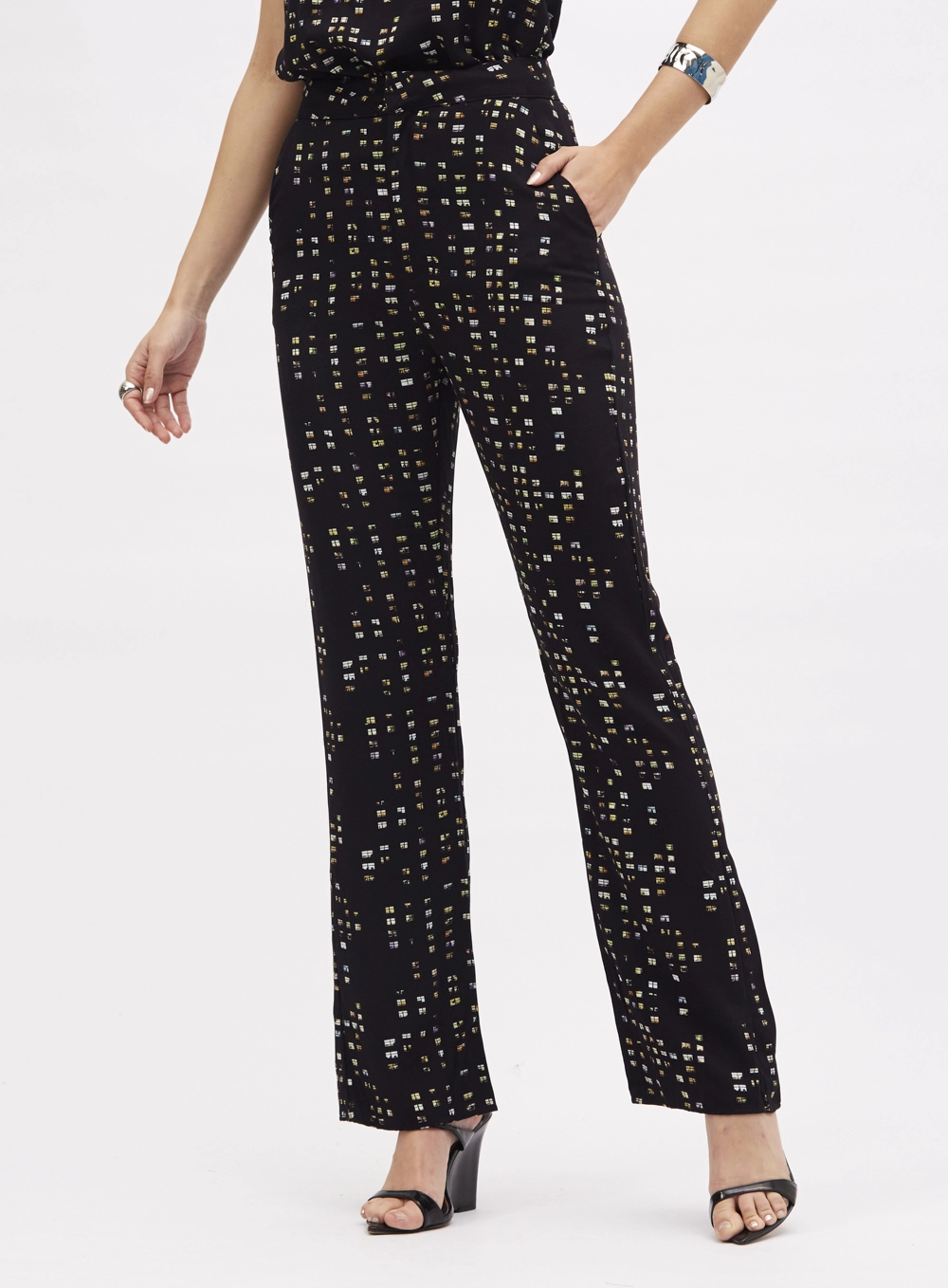Calça Estampada Preto 2