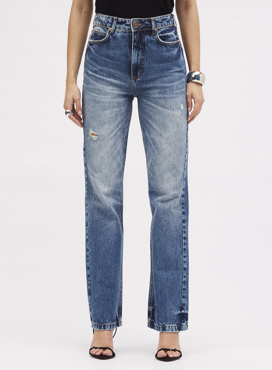 Calça Jeans Reta Slim Índigo 2