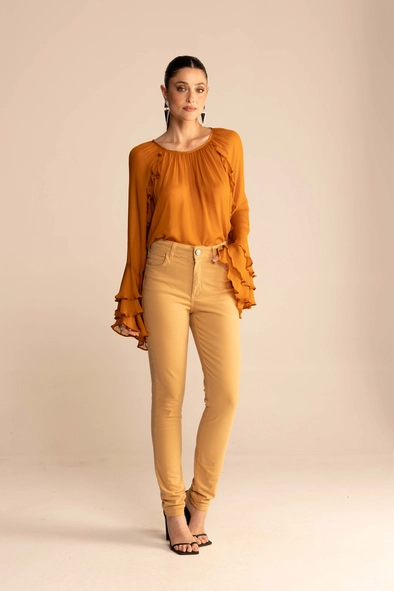 Calça Feminina Sarja Skinny