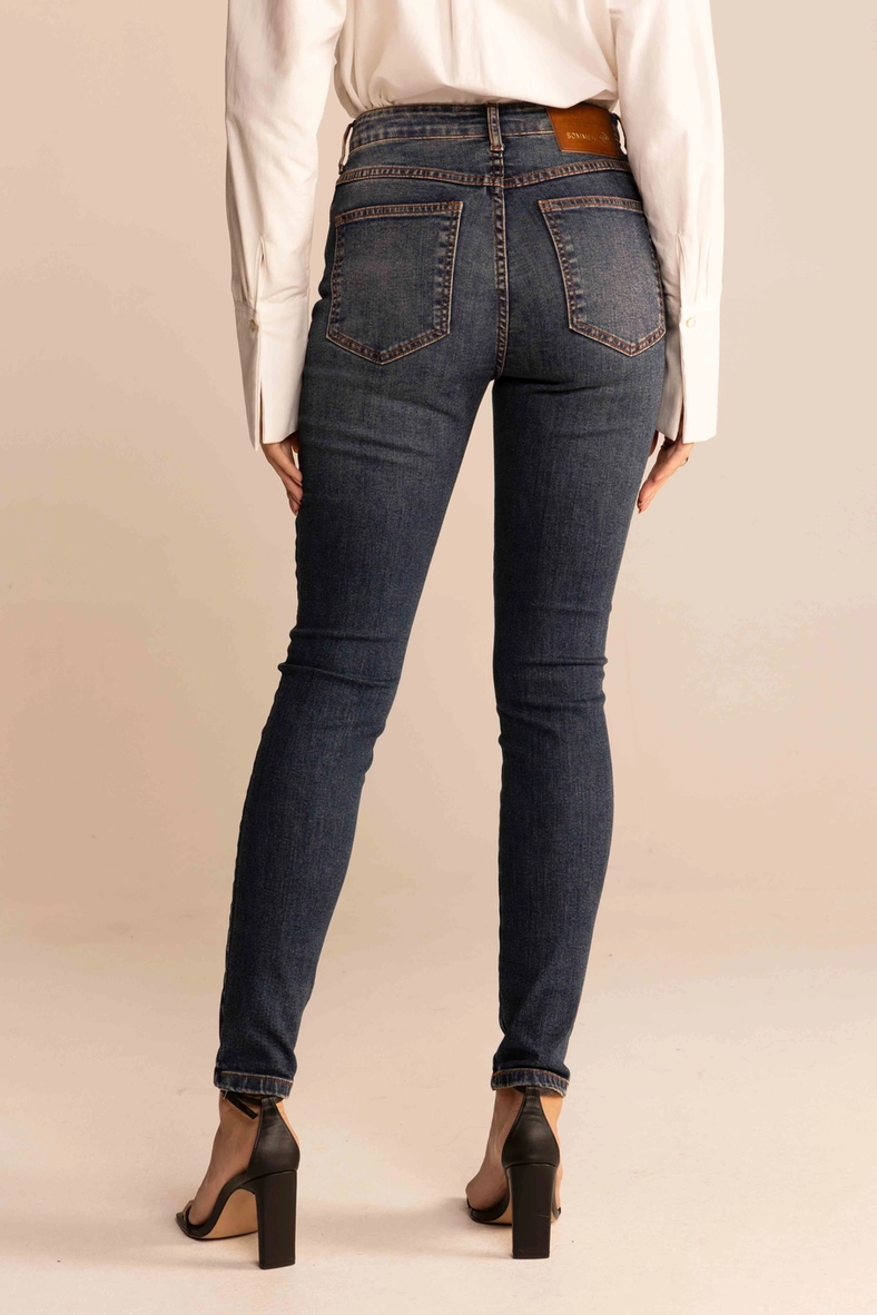 Calça Jeans Feminina Skinny Média Índigo 4
