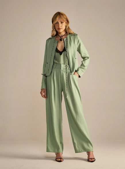 Calça Feminina Pantalona Alfaiataria