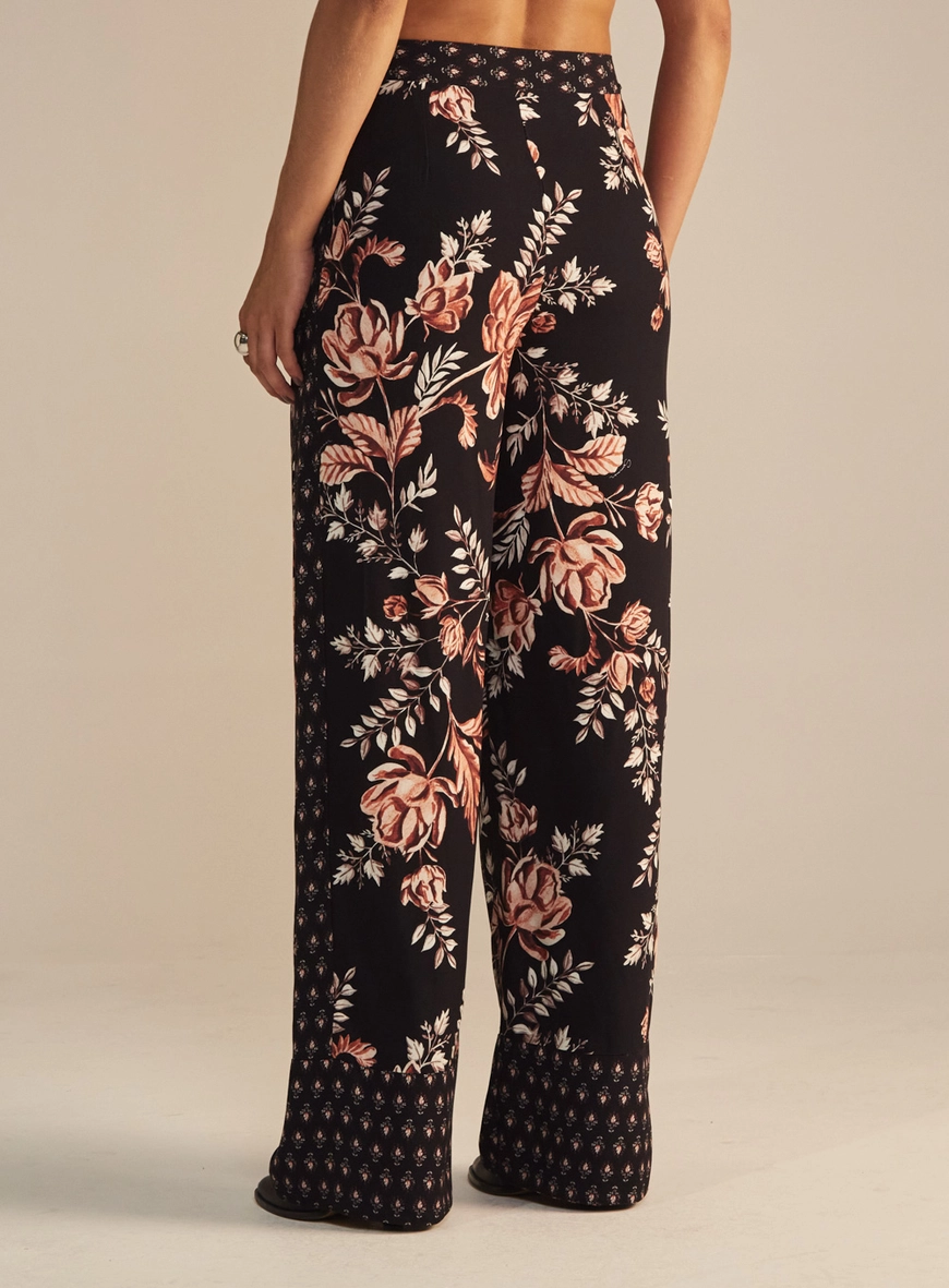 Calça Feminina Alfaiataria Reta Estampada Estampados 4