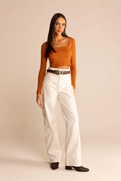 Calça Feminina Reta Sarja Pantalona