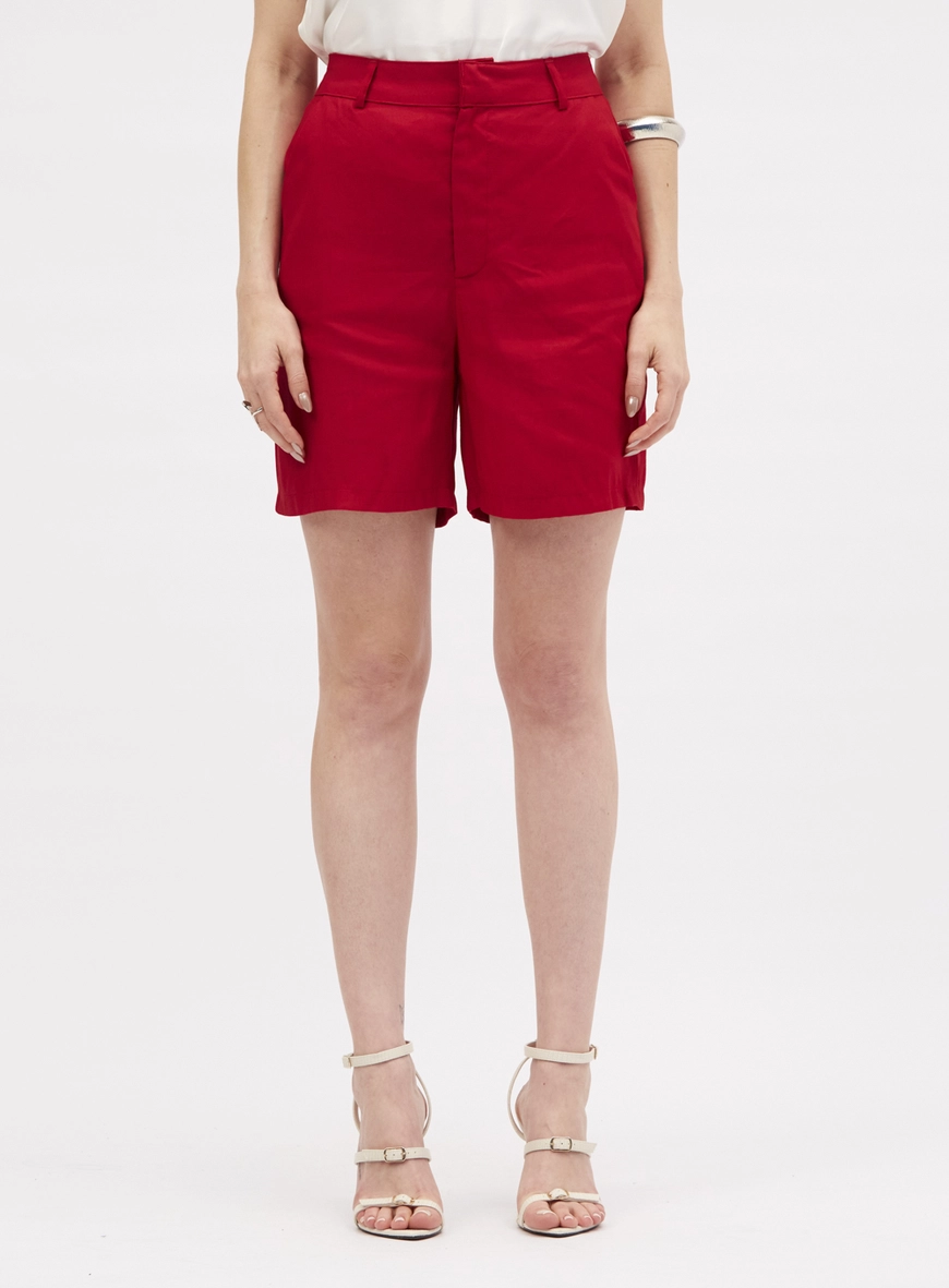 Bermuda Linho Vermelho 2