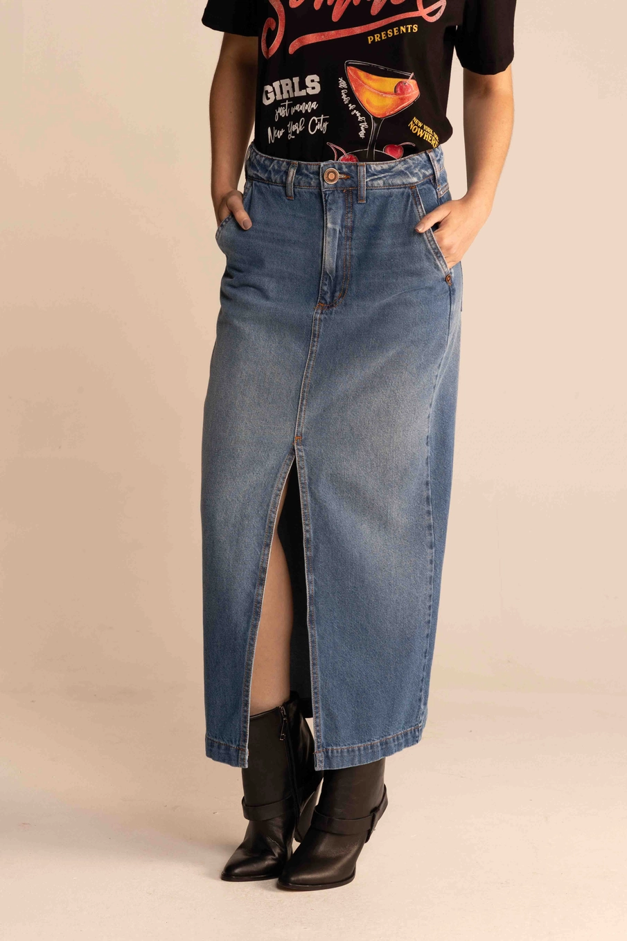 Saia Jeans Índigo 2