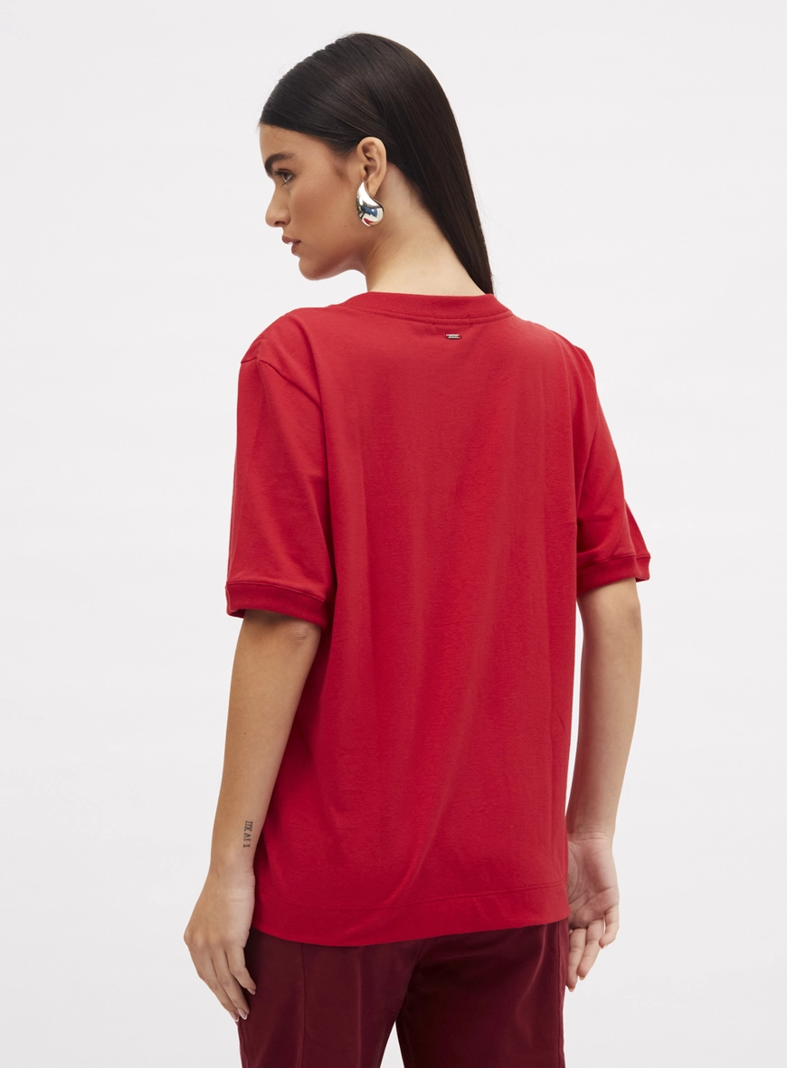 Camiseta Boy Estampada New York Vermelho 3