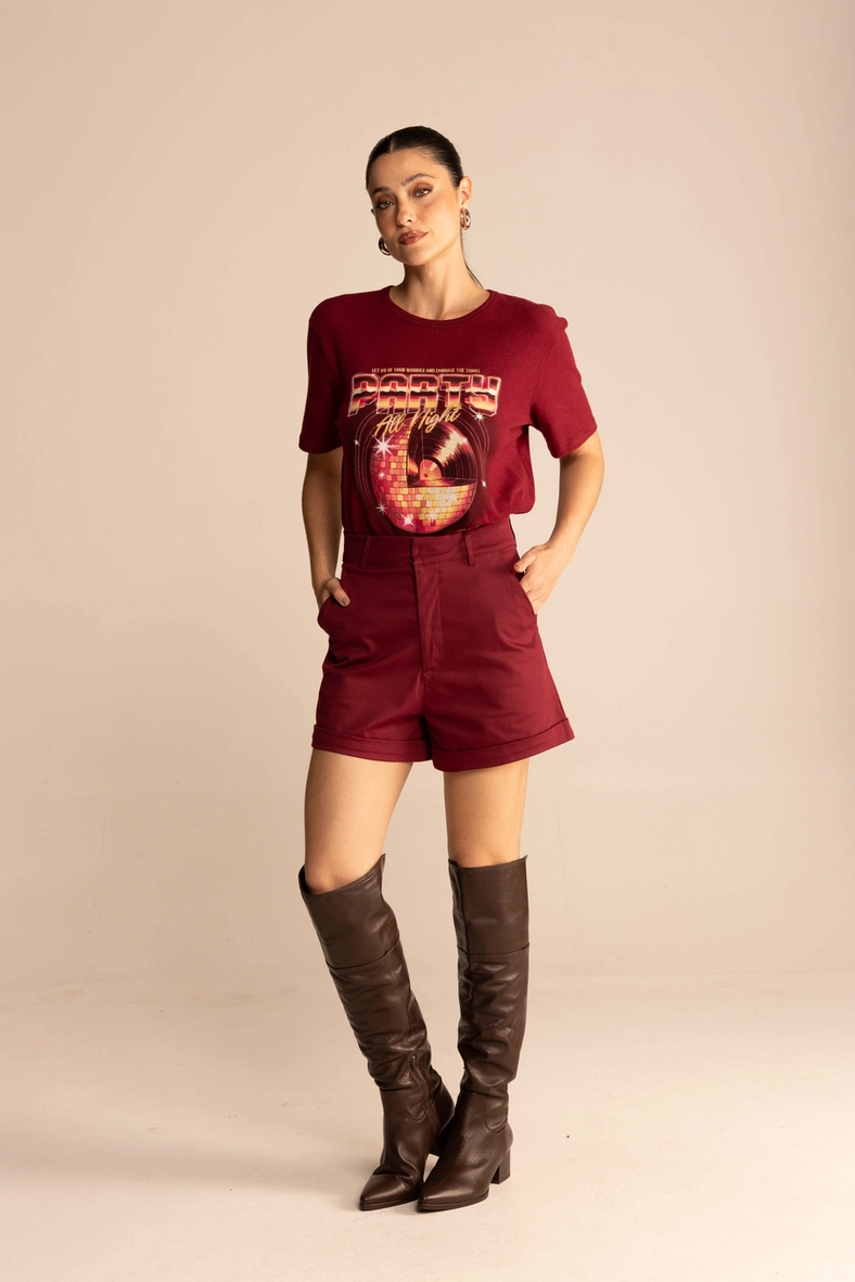Camiseta Estampada Bordô Bloodstone 4