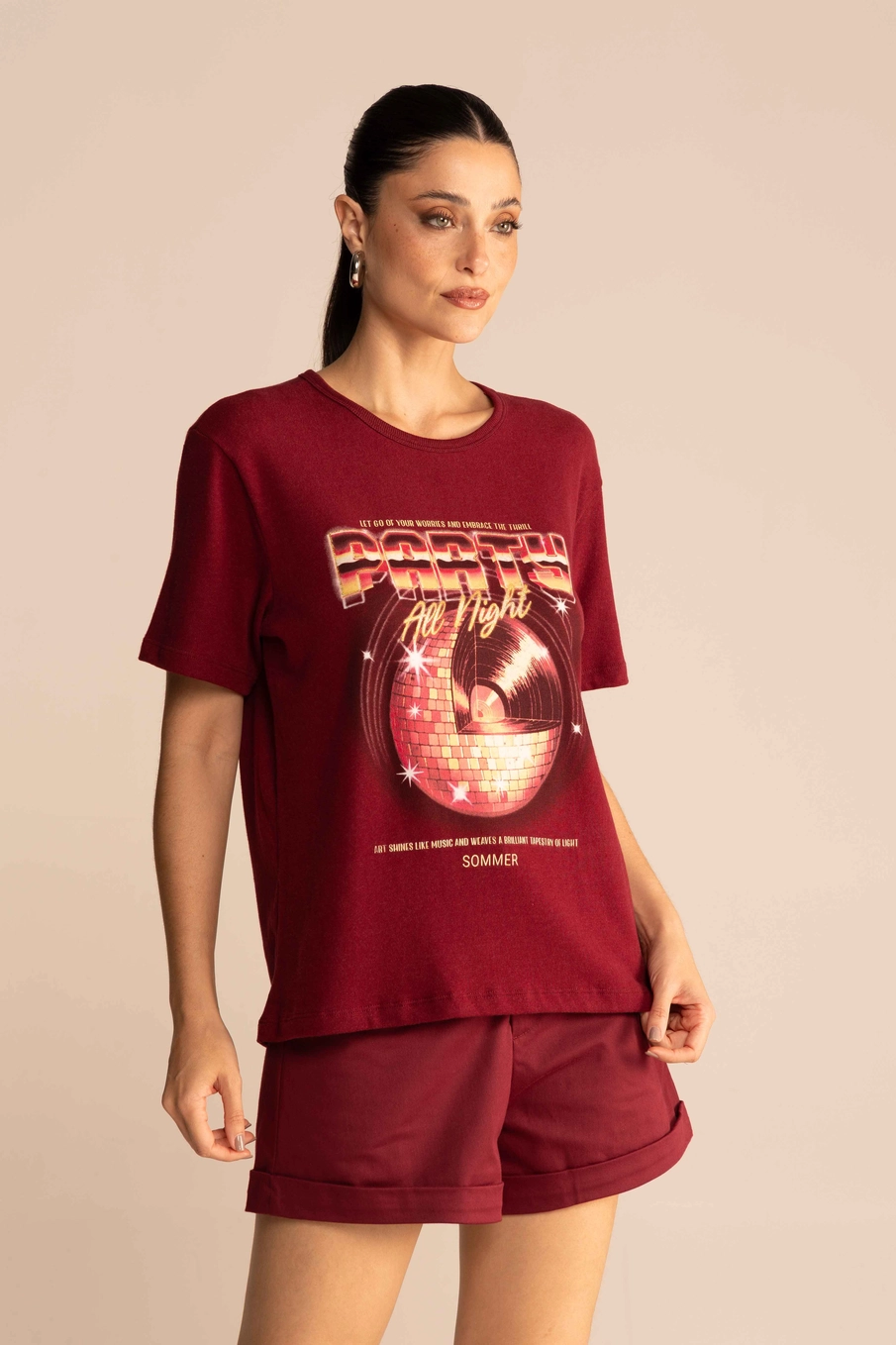 Camiseta Estampada Bordô Bloodstone 1