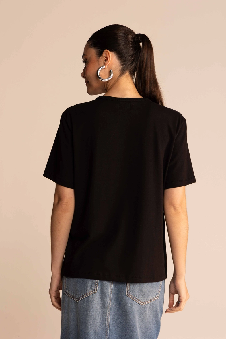 Camiseta Estampada Preto 3