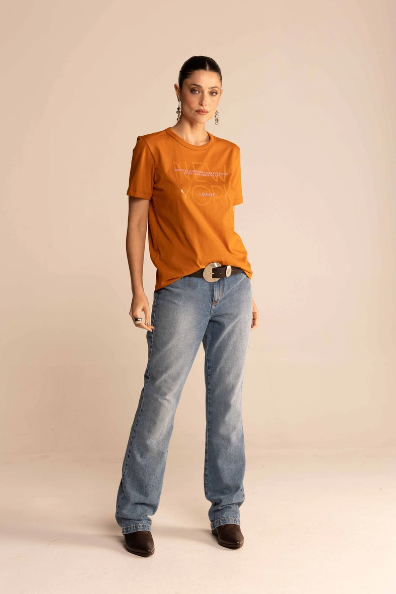 Camiseta New York Marrom 4