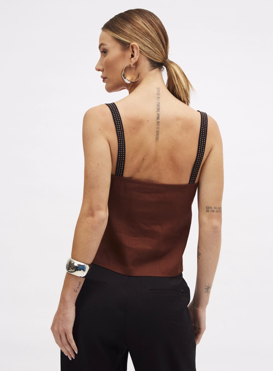 Blusa Linho Marrom 3