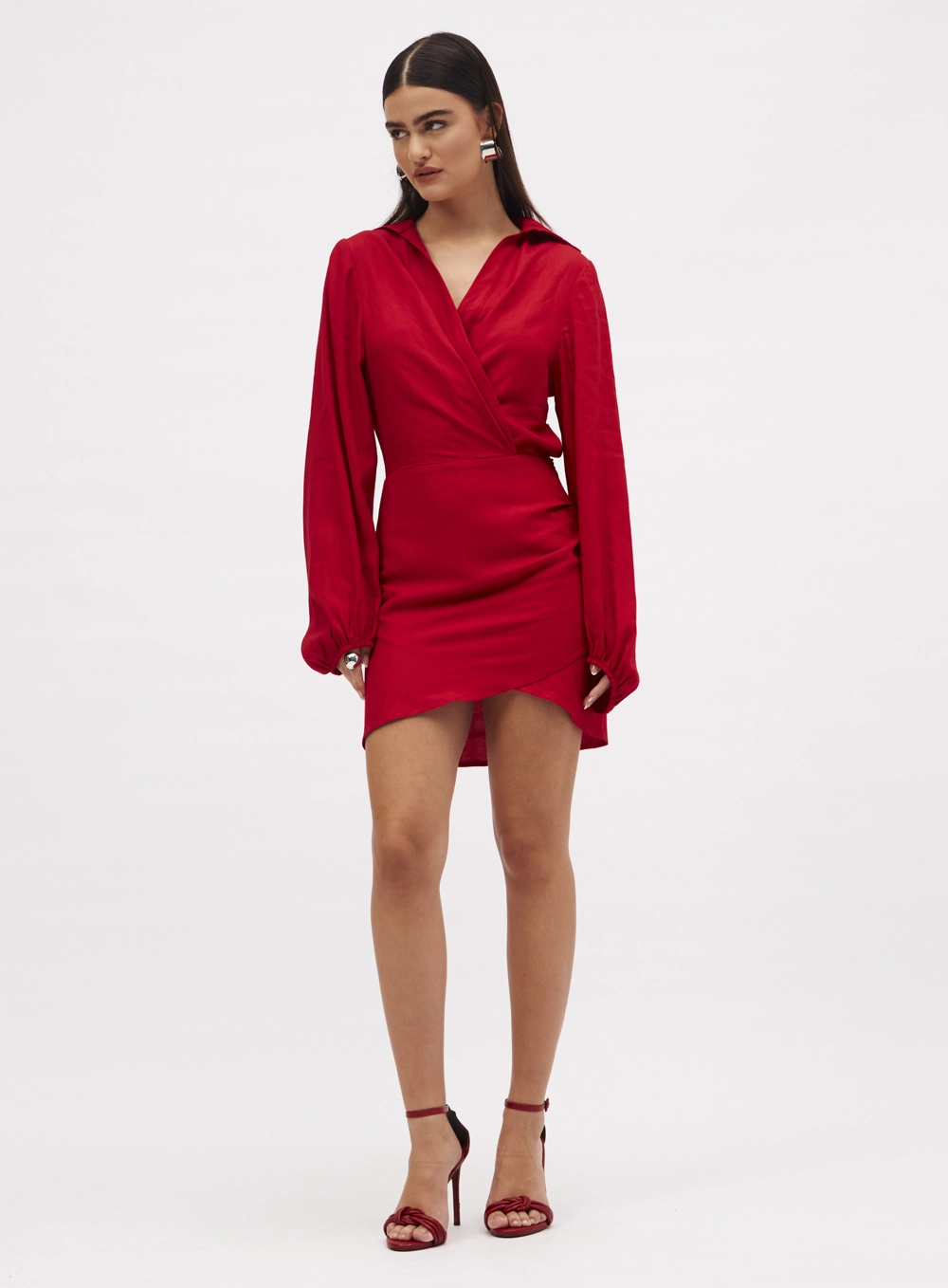 Vestido Linho Vermelho 1