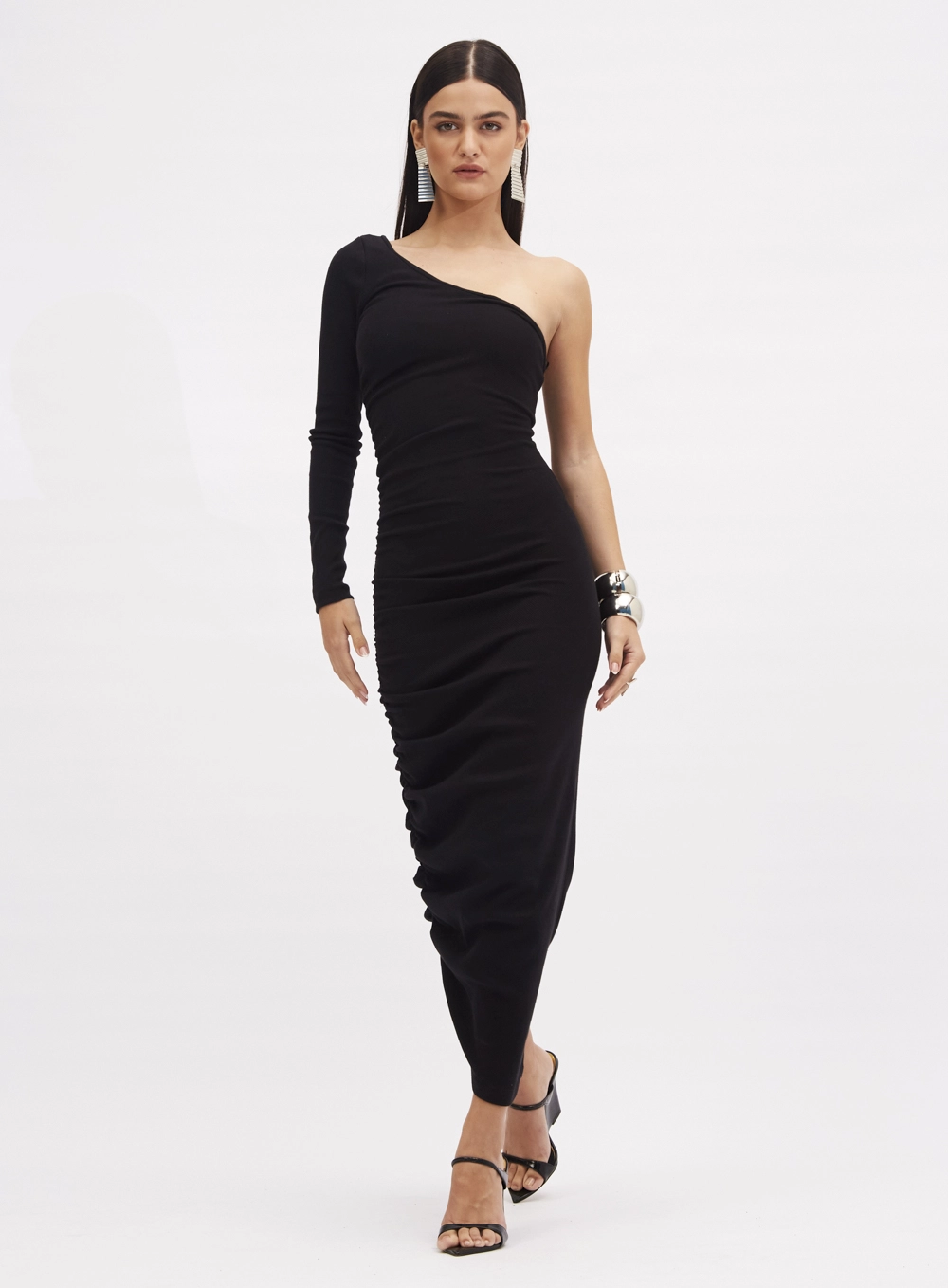 Vestido Canelado Preto 1