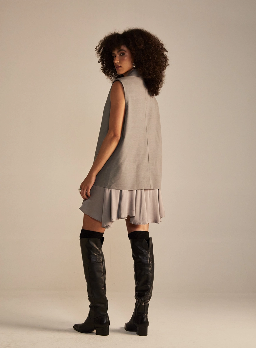 Vestido Sommer Cinza 3
