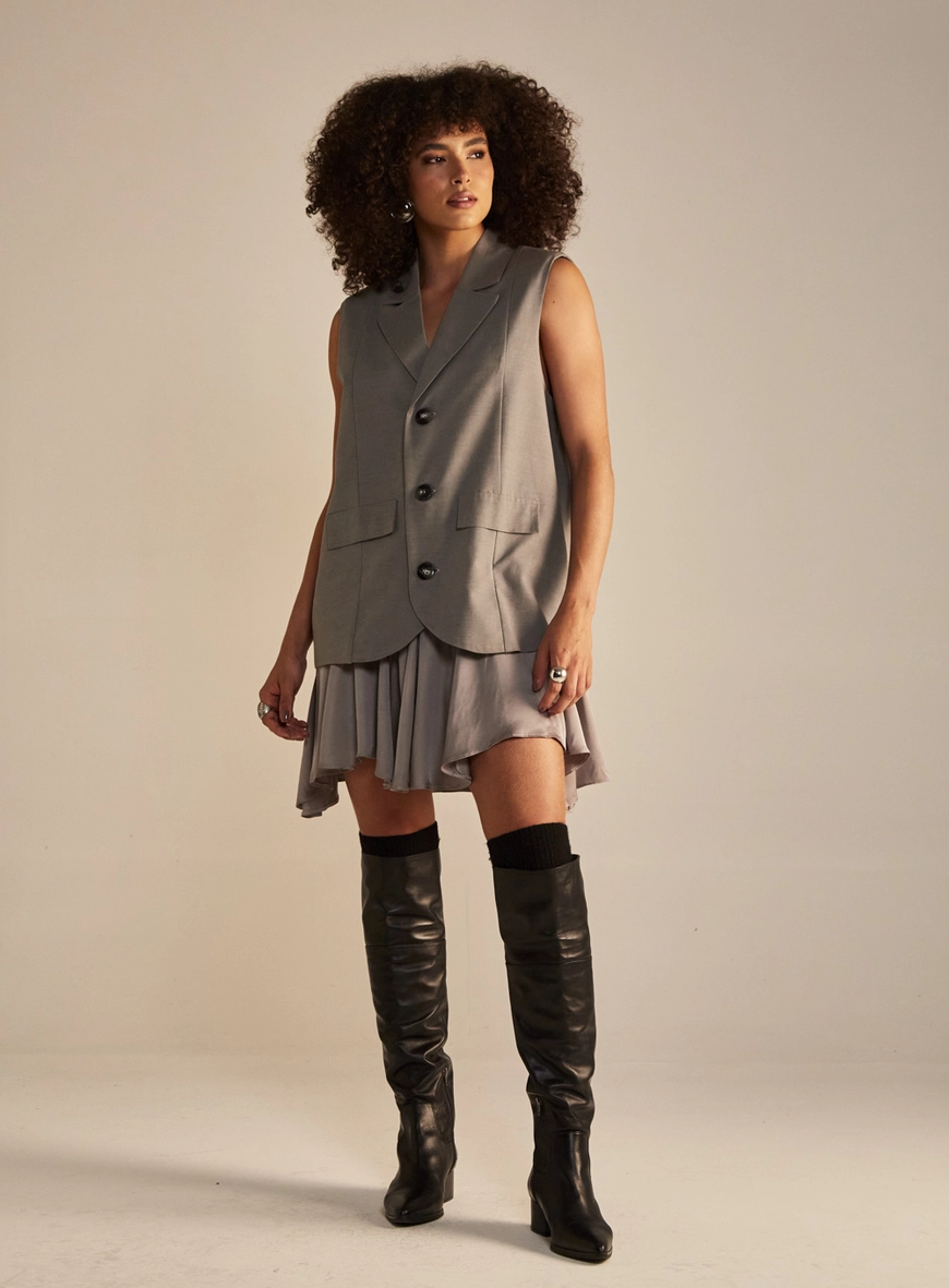 Vestido Sommer Cinza 4