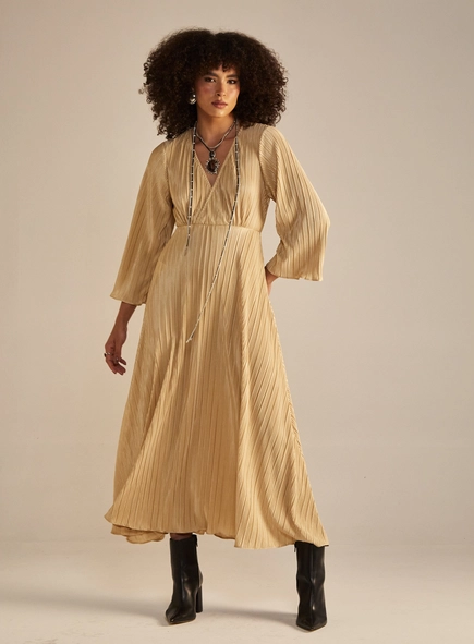 Vestido Midi Plissado