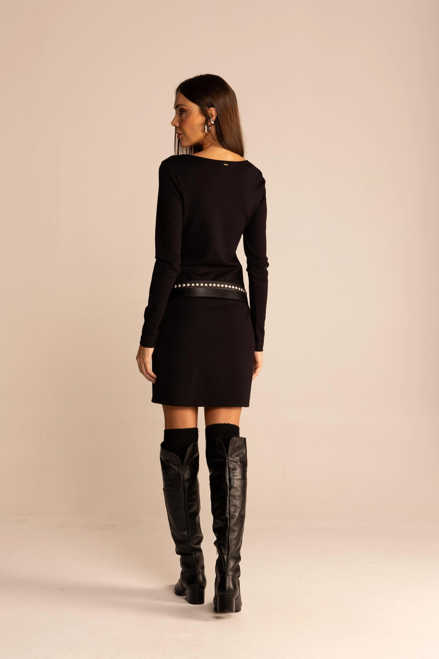 Vestido Classic Manga Longa Preto 3