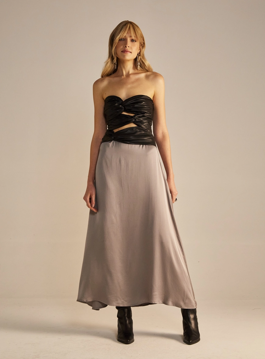 Vestido Plissado Preto 1