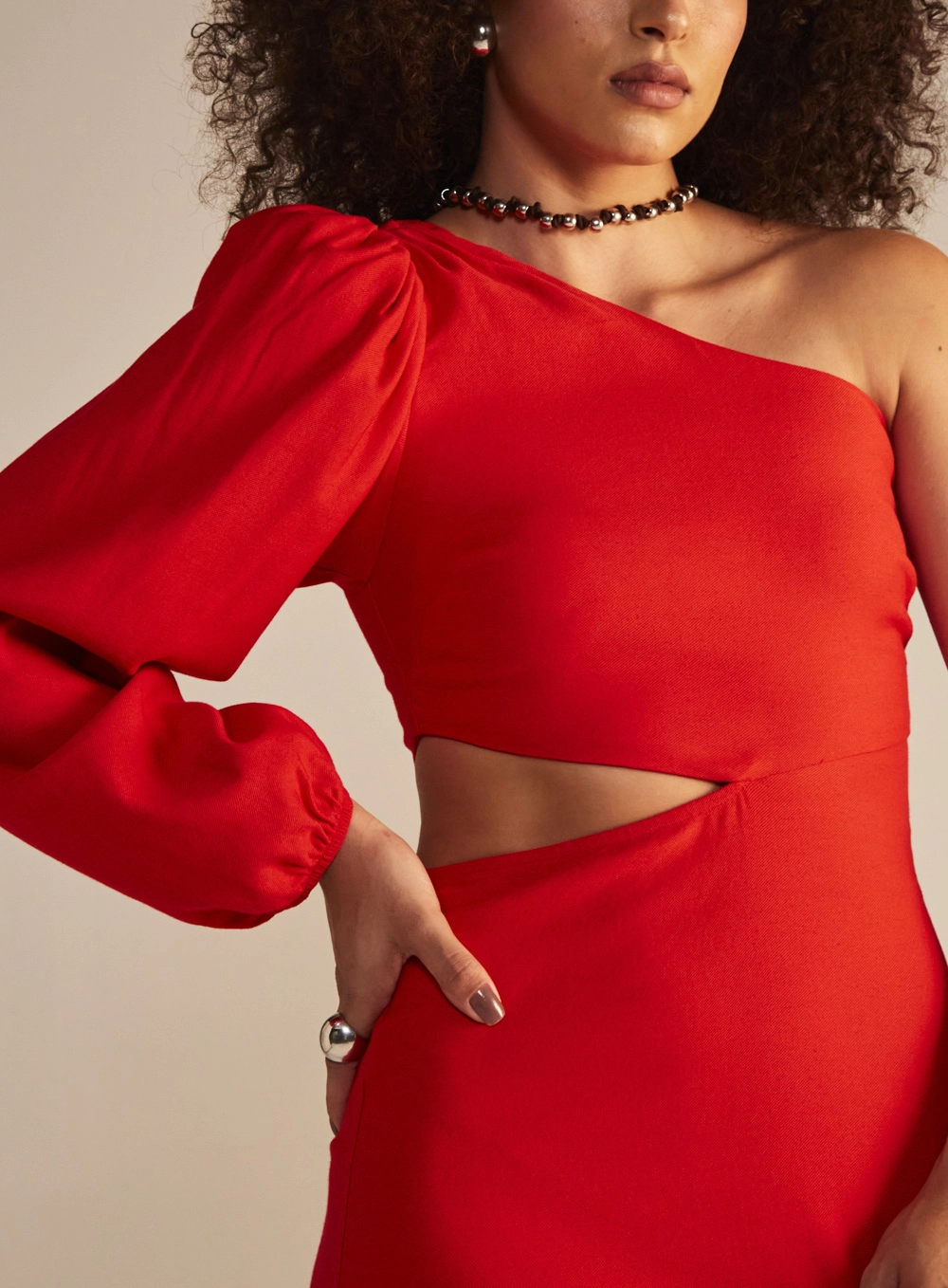 Vestido Linho Vermelho 2