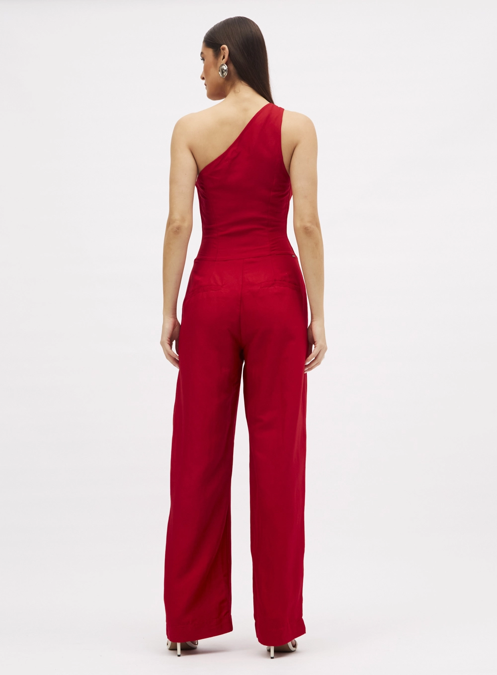Macacão Linho Vermelho 3