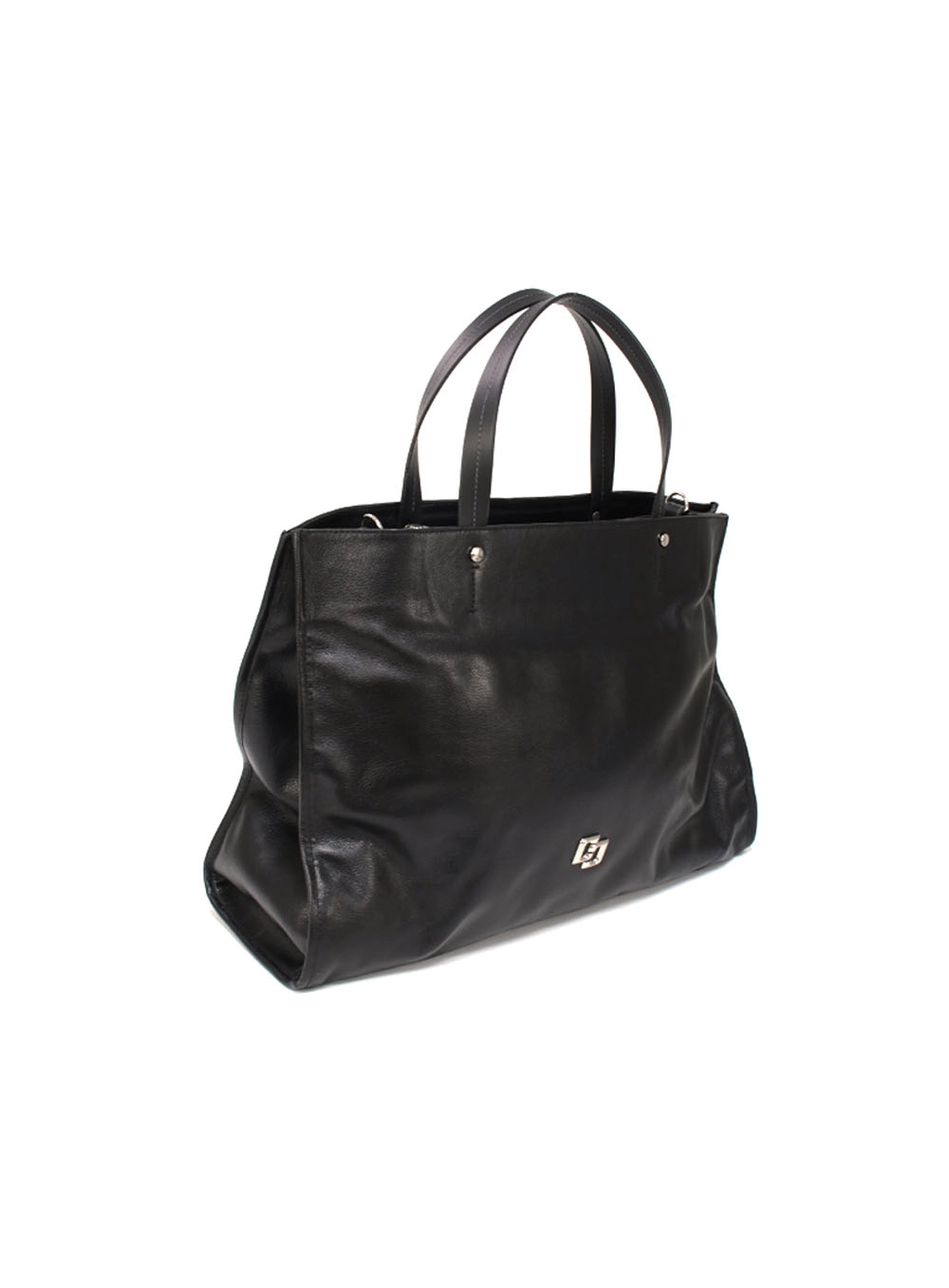 Bolsa Couro Boho Ampla Preto