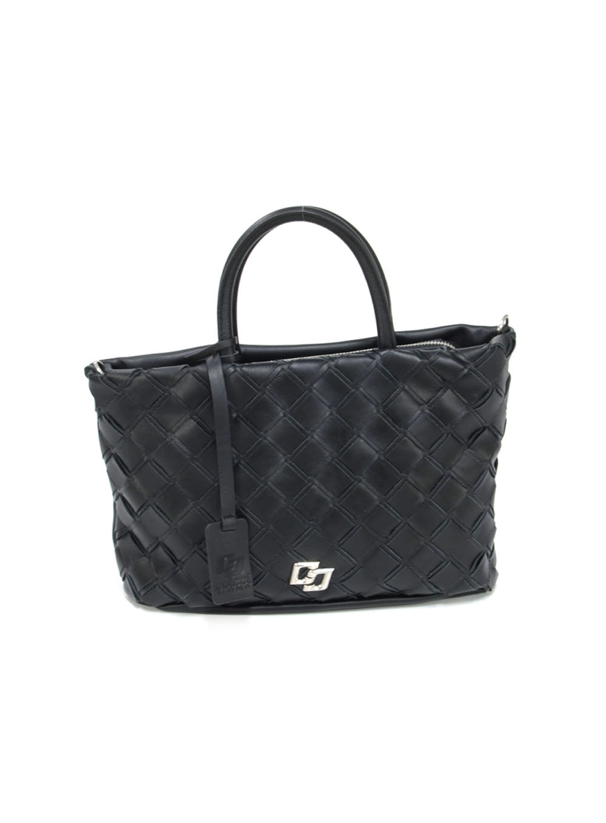 Bolsa Couro Tressê Média