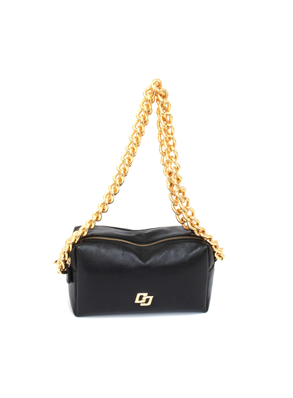 Bolsa Couro Alça Corrente Floter Preto