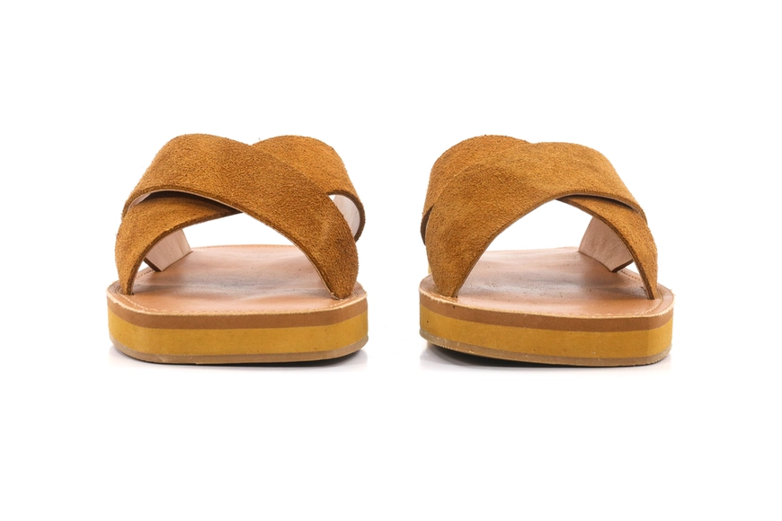 Sandália Flat Basica Marrom 2