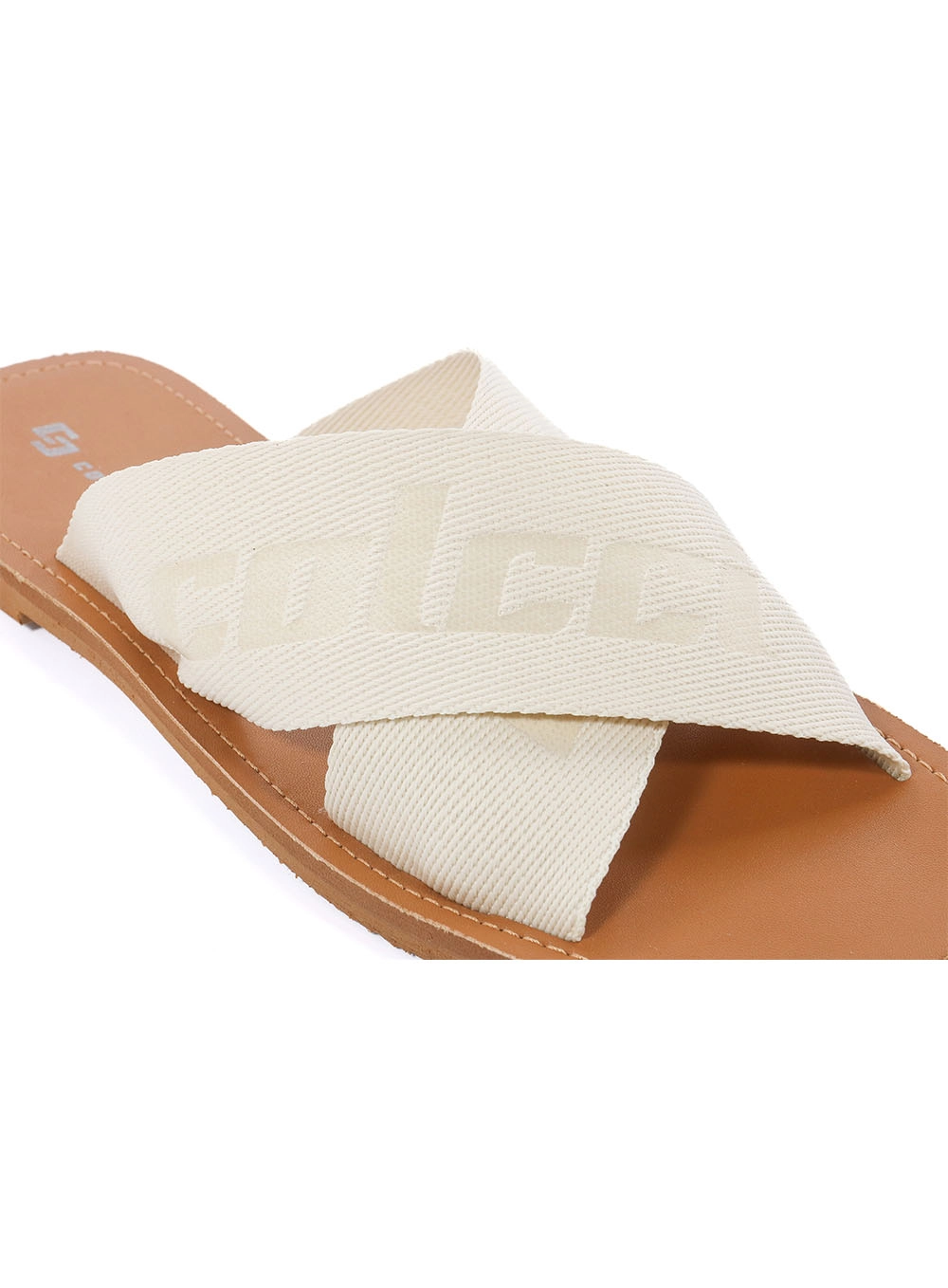 Sandália Feminina Slide Tira Cruzada Colcci Off Shell