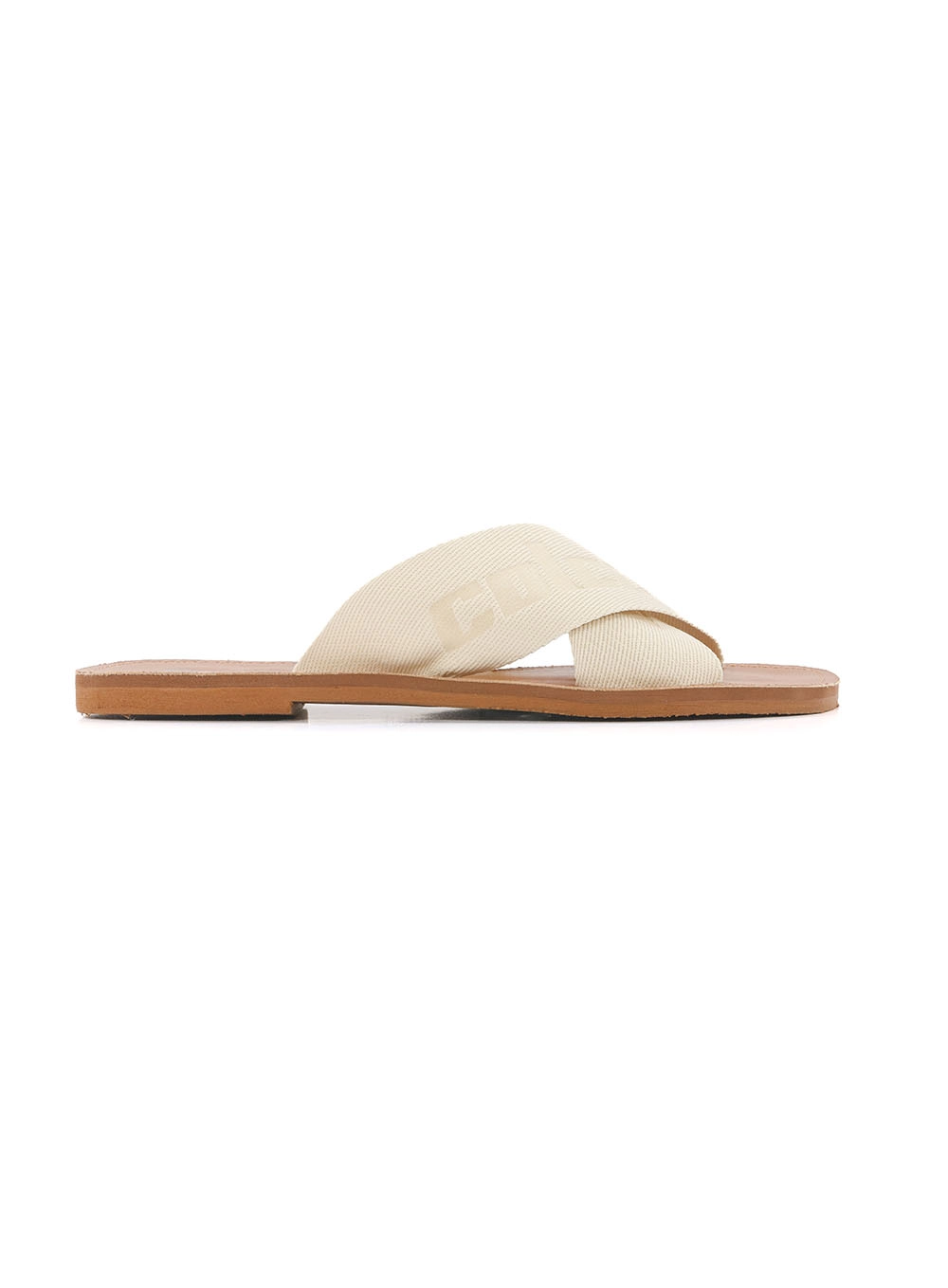Sandália Feminina Slide Tira Cruzada Colcci Off Shell