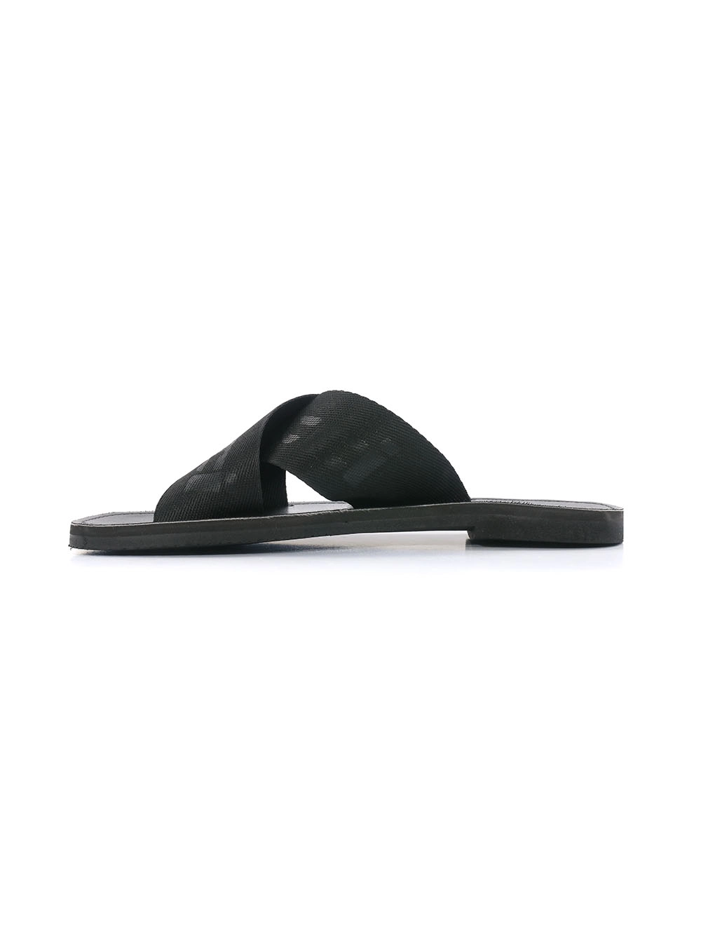 Sandália Feminina Slide Tira Cruzada Colcci Preto