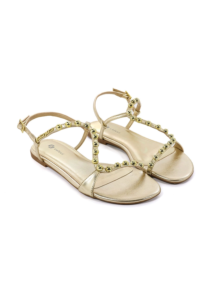 Sandália Fem Colcci Tachas Redondas