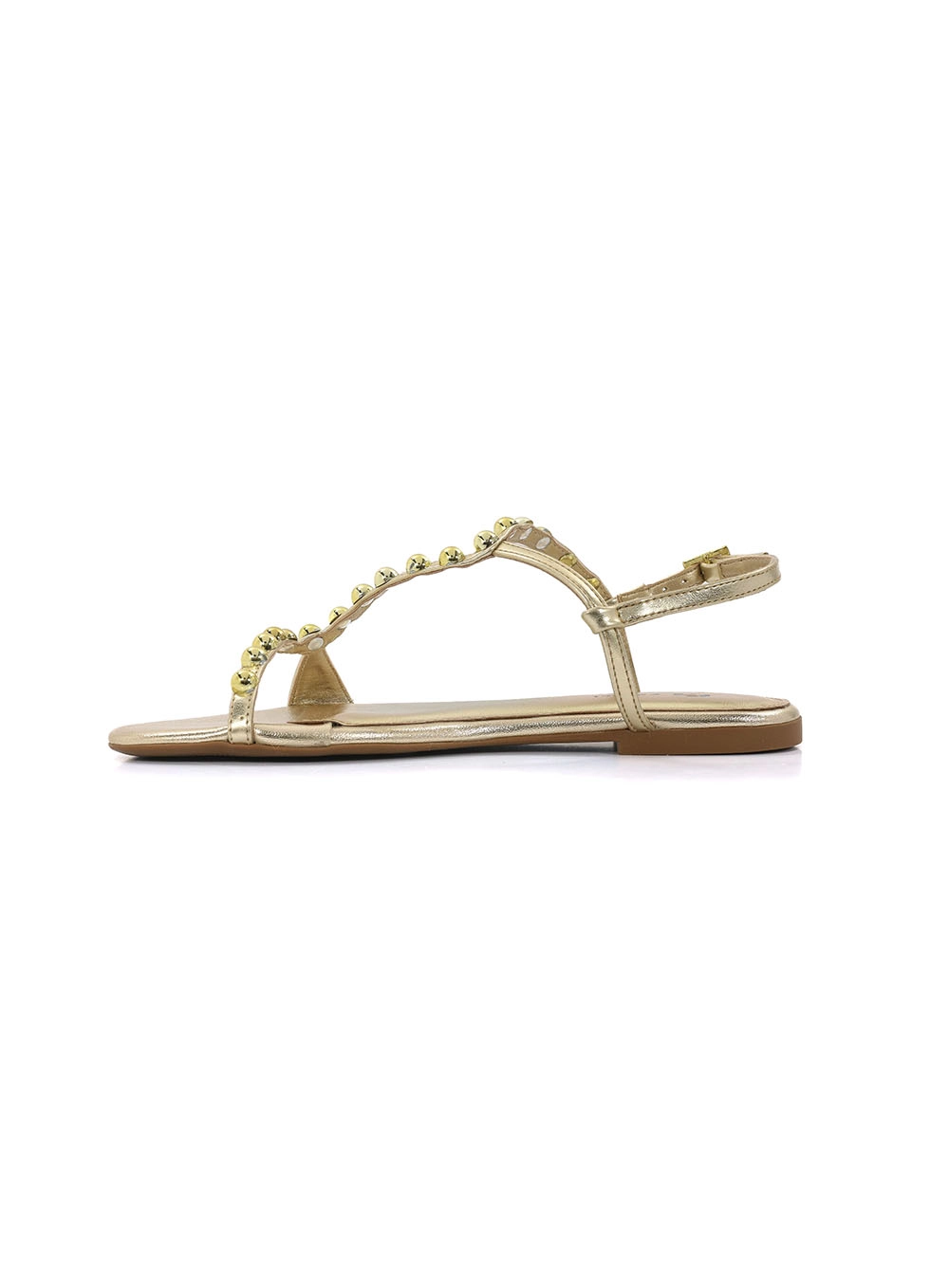 Sandália Fem Colcci Tachas Redondas Ouro