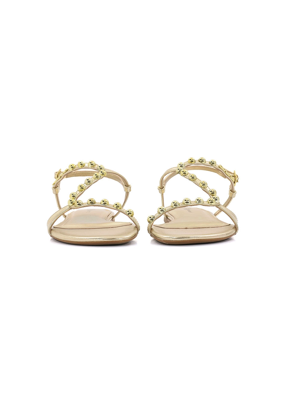 Sandália Fem Colcci Tachas Redondas Ouro
