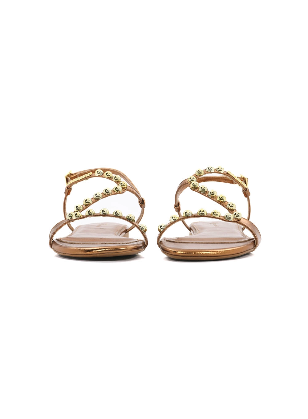 Sandália Fem Colcci Tachas Redondas Bronze