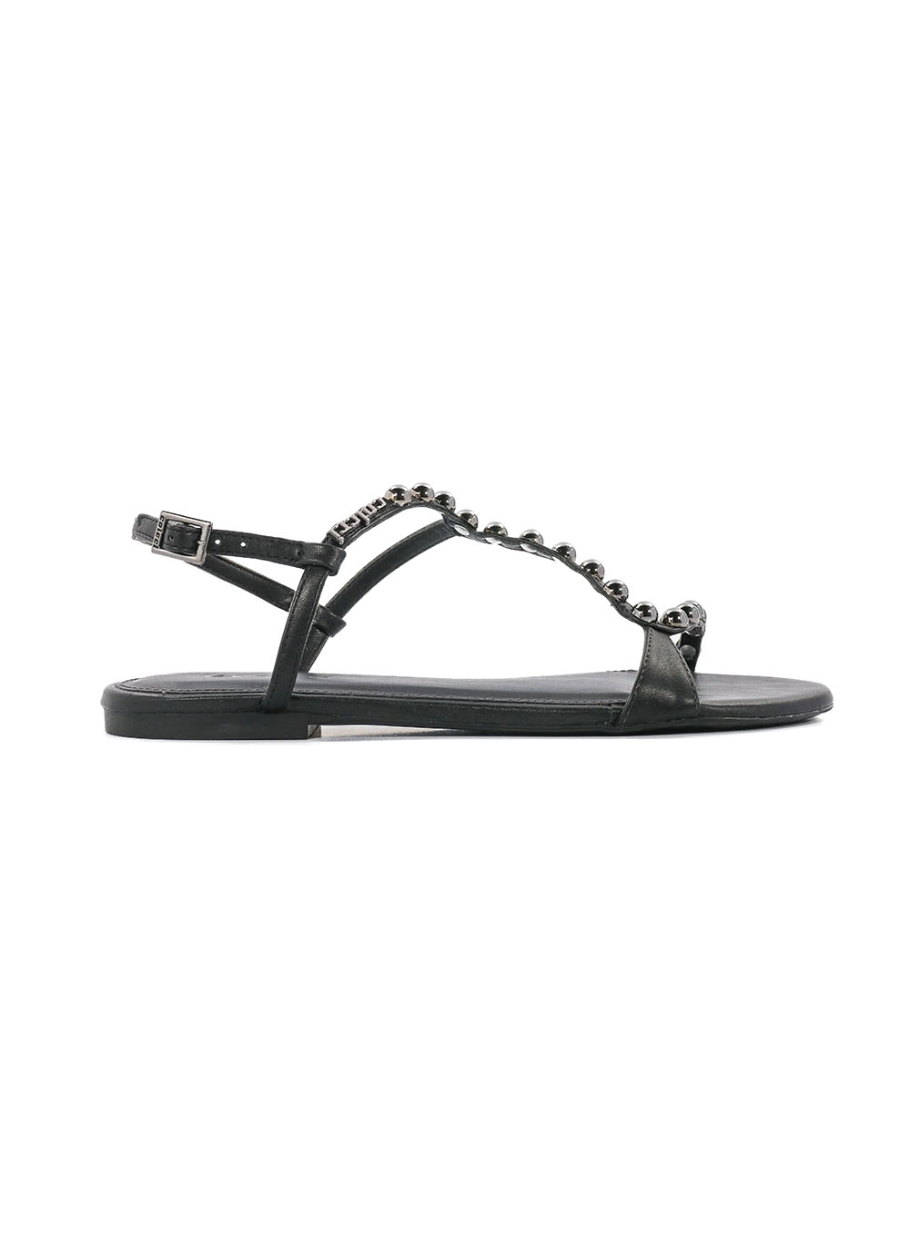 Sandália Fem Colcci Tachas Redondas Preto