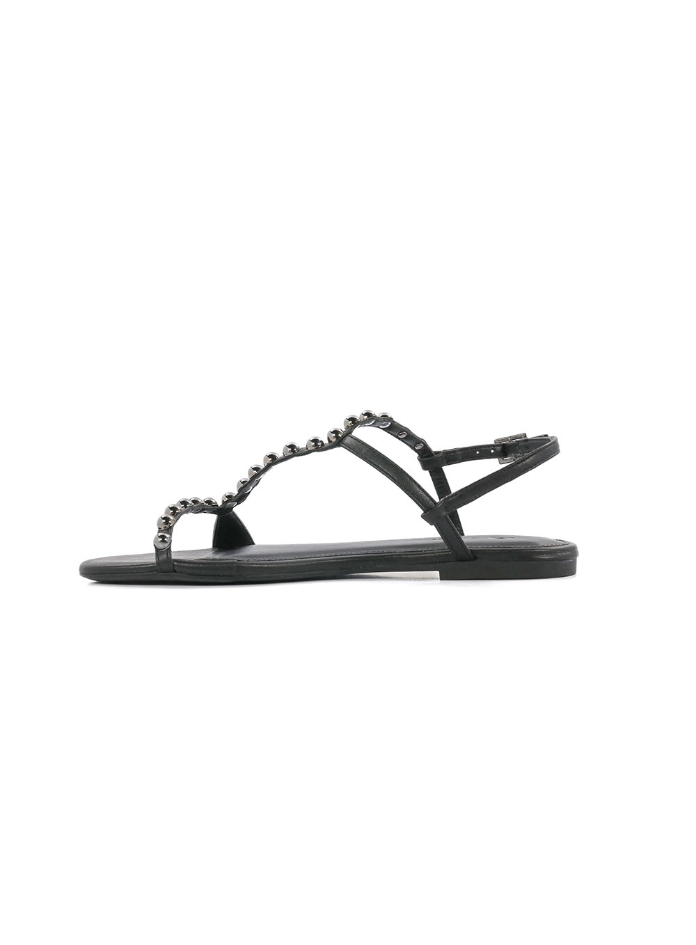 Sandália Fem Colcci Tachas Redondas Preto