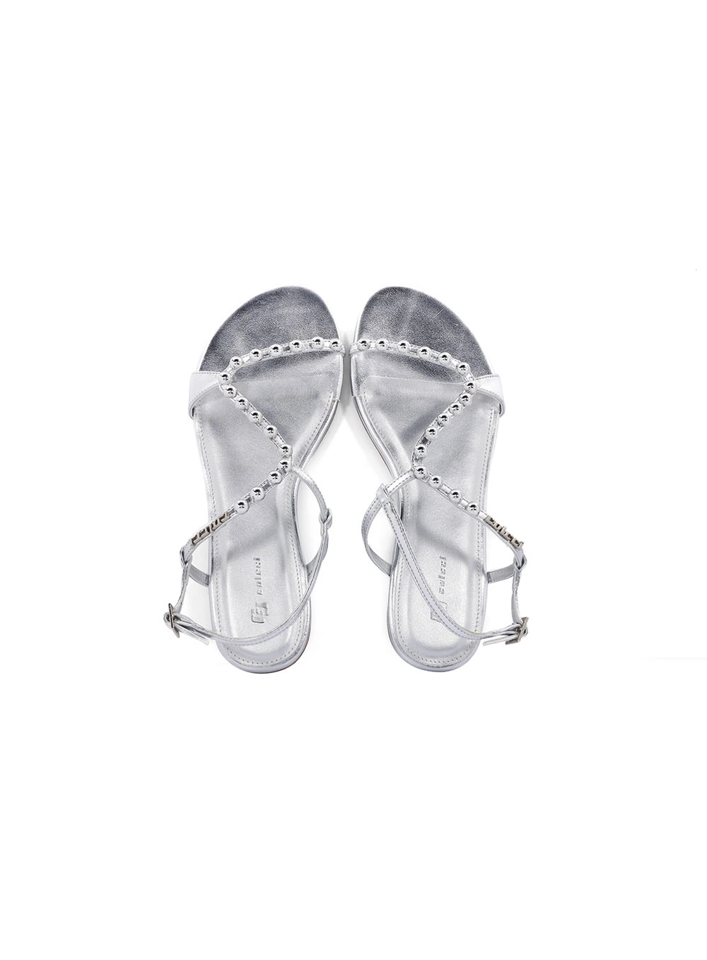 Sandália Fem Colcci Tachas Redondas Prata