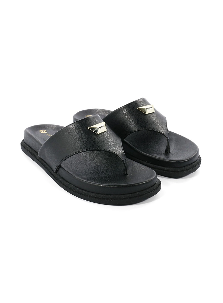 Colcci Preto Sandalia Slide Colcci Sandália Rasteira Sandalia Da
