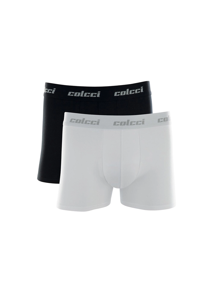 Kit Duo Boxer Cotton Elástico Bordado