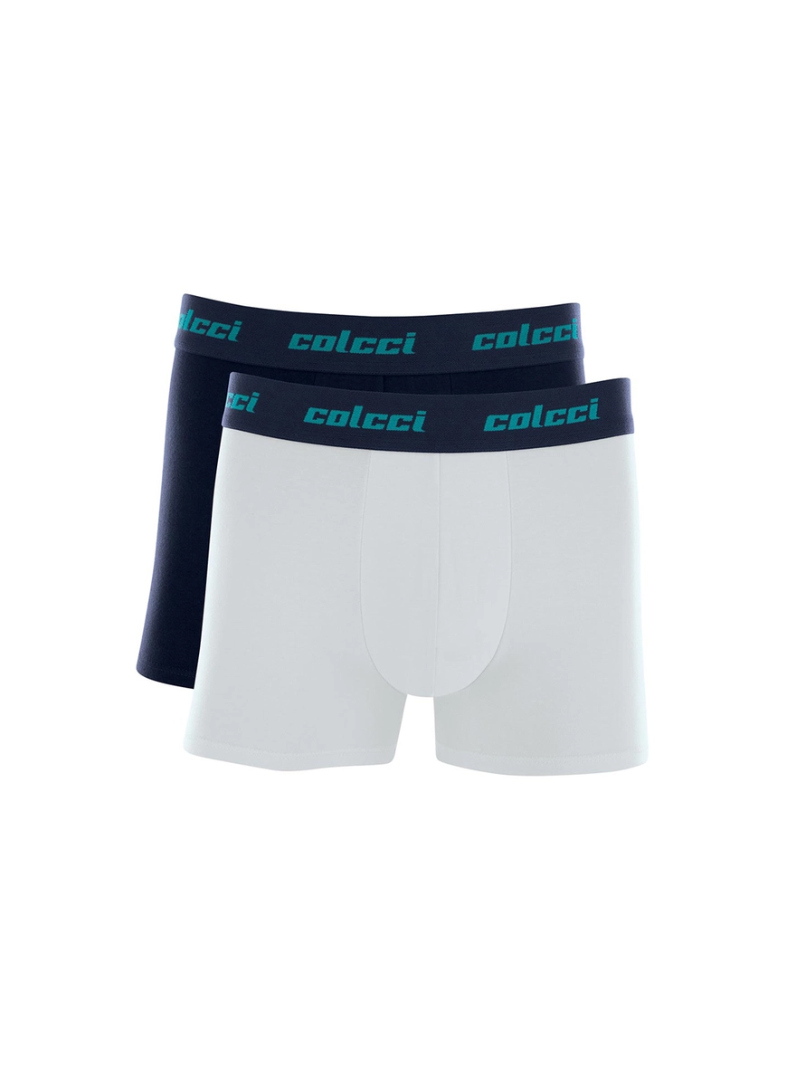 Kit Duo Boxer Cotton Elástico Bordado